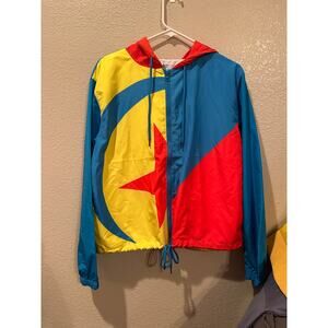 NWT Disney Parks Pixar Red n Blue Luxo Ball Hooded Windbreaker M L